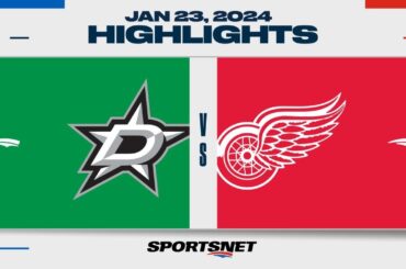 NHL Highlights | Stars vs. Red Wings - January 23, 2024