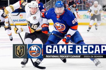 Golden Knights @ Islanders 1/23 | NHL Highlights 2024