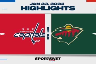 NHL Highlights | Capitals vs. Wild - January 23, 2024