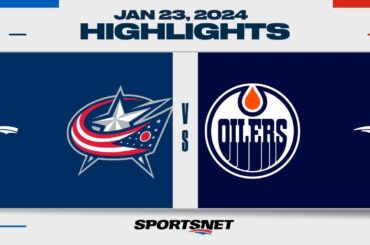 NHL Highlights | Blue Jackets vs. Oilers - January 23, 2024