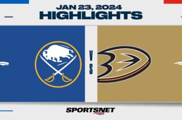 NHL Highlights | Sabres vs. Ducks - January 23, 2024