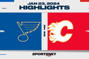 NHL Highlights | Flames vs. Blues - January 23, 2024