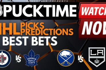 NHL Predictions, Picks & Odds | Jets vs Maple Leafs | Hurricanes vs Bruins | PuckTime Jan 24