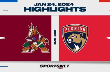 NHL Highlights | Coyotes vs. Panthers - January 24, 2024