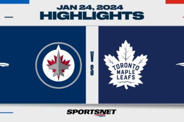 NHL Highlights | Jets vs. Maple Leafs - January 24, 2024