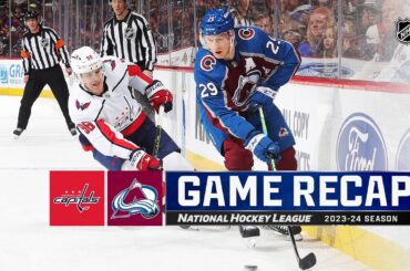 Capitals @ Avalanche 1/24 | NHL Highlights 2024