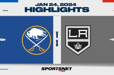 NHL Highlights | Sabres vs. Kings - January 24, 2024