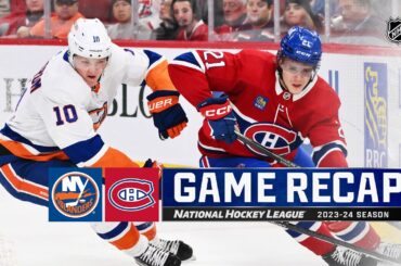 Islanders @ Canadiens 1/25 | NHL Highlights 2024