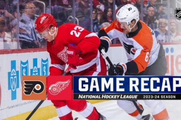 Flyers @ Red Wings  1/25 | NHL Highlights 2024