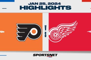 NHL Highlights | Flyers vs. Red Wings - January 25, 2024