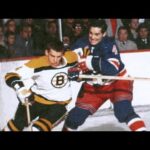 New York rangers vs Boston bruins in there original 6 in there bitter rivals