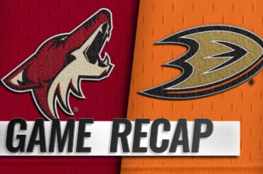 Schmaltz scores in OT to lift Coyotes past Ducks, 5-4