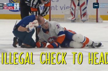 Brendan Gallagher Match Penalty against Adam Pelech