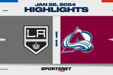 NHL Highlights | Kings vs. Avalanche - January 26, 2024