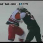 Trevor Gillies vs Riley Cote Sep 27, 2008