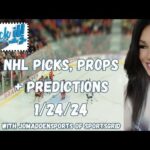 Puck it with Jo of @SportsGrid @SportsGridtv 1/24/24 NHL Picks, Props and Predictions