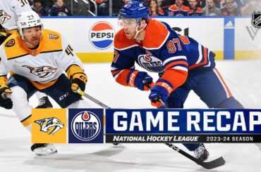 Predators @ Oilers 1/27 | NHL Highlights 2024