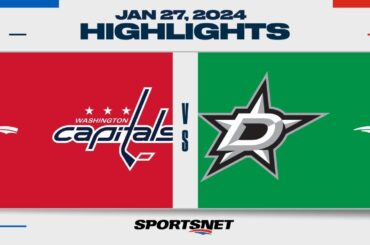 NHL Highlights | Capitals vs. Stars - January 27, 2024