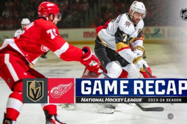 Golden Knights @ Red Wings 1/27 | NHL Highlights 2024