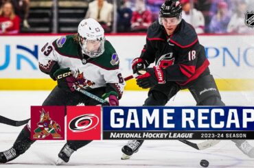 Coyotes @ Hurricanes 1/27 | NHL Highlights 2024