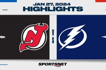 NHL Highlights | Devils vs. Lightning - January 27, 2024