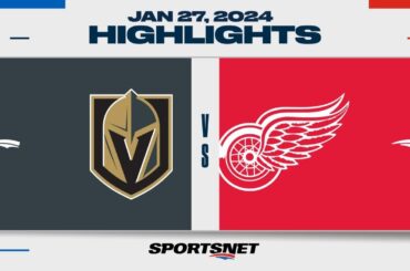 NHL Highlights | Golden Knights vs. Red Wings - January 27, 2024