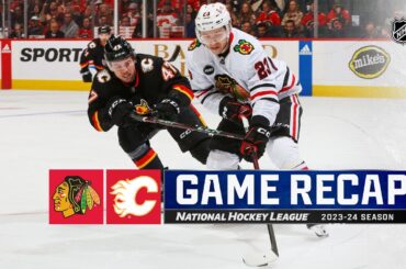 Blackhawks @ Flames 1/27 | NHL Highlights 2024