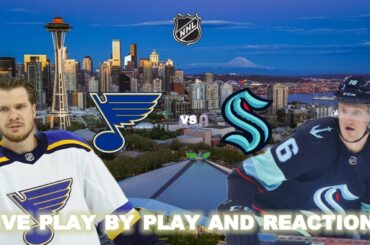 St Louis Blues vs Seattle Kraken Live Play-By-Play & Reactions