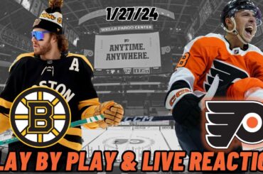 Boston Bruins vs Philadelphia Flyers Live Reaction | Play by Play | Watch Party | Bruins vs Flyers