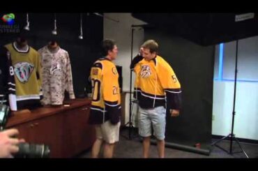 Blake Geoffrion and Ryan Suter Preds jersey