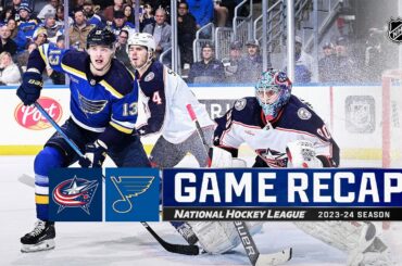 Blue Jackets @ Blues 1/30 | NHL Highlights 2024