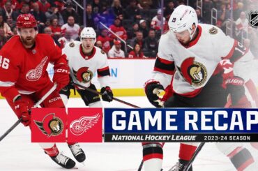 Senators @ Red Wings 1/31 | NHL Highlights 2024