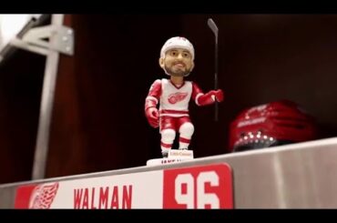 Jake Walman's "THE GRITTY" Bobblehead - Reaction from Red Wings players