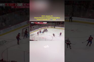 2024.1.23 Ottawa Senators vs Montreal Canadiens - Joonas Korpisalo OTT 🇫🇮 Save 🇫🇮 Korpi