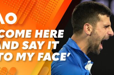 Novak Djokovic’s emotional OUTBURST at heckling fan: 2024 Australian Open | Wide World of Sports