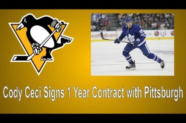 Cody Ceci Signs a 1 Year Contract with the Pittsburgh Penguins