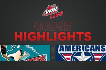 WHL Highlights: Rockets (1) at Americans (5) - December 3, 2022