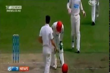 Phil Hughes hit by bouncer Original Video on 25 November 2014