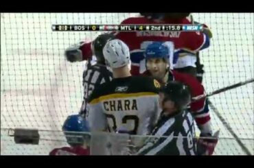 NHL: Zedno Chara Hit on Max Pacioretty 3/8/11