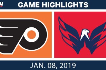 NHL Highlights | Flyers vs. Capitals - Jan. 8, 2019