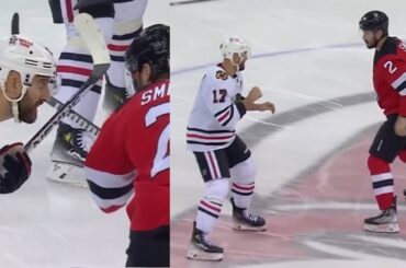 Brendan Smith and Nick Foligno agree to make the longest fight of the season