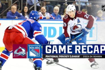 Avalanche @ Rangers 2/5 | NHL Highlights 2024