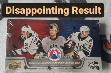 Opening 2021-22 Upper Deck AHL Hobby Box .