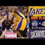 Mike Bibby 24pts Vs Kobe Bryant 22pts - 2002 WCF Game 3 - Sacramento Kings at Los Angeles Lakers