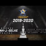 Jakob Pelletier of the Moncton Wildcats  wins the 2019-2020 Frank-J.-Selke Trophy