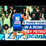 Drazen Petrovic - 8 Three Pointers in a Row VS Limoges - EuroCup 1986