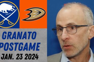 Don Granato Postgame Interview vs Anaheim Ducks (1/23/2024)