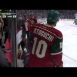 Corey Perry hit to the head on Jason Zucker