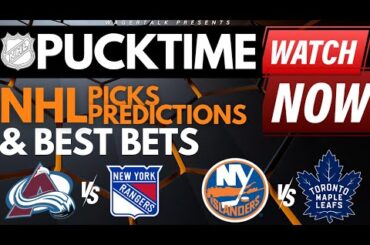 NHL Predictions, Picks & Odds | Avalanche vs Rangers | Islanders vs Maple Leafs | PuckTime Feb 5