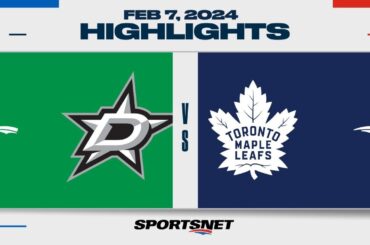 NHL Highlights | Maple Leafs vs. Stars - February 7, 2024